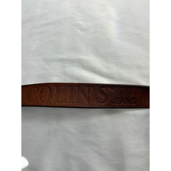 Vintage Colin's Brown Real Leather Belt European Quality Retro 80s 90s - Picture 4 of 8